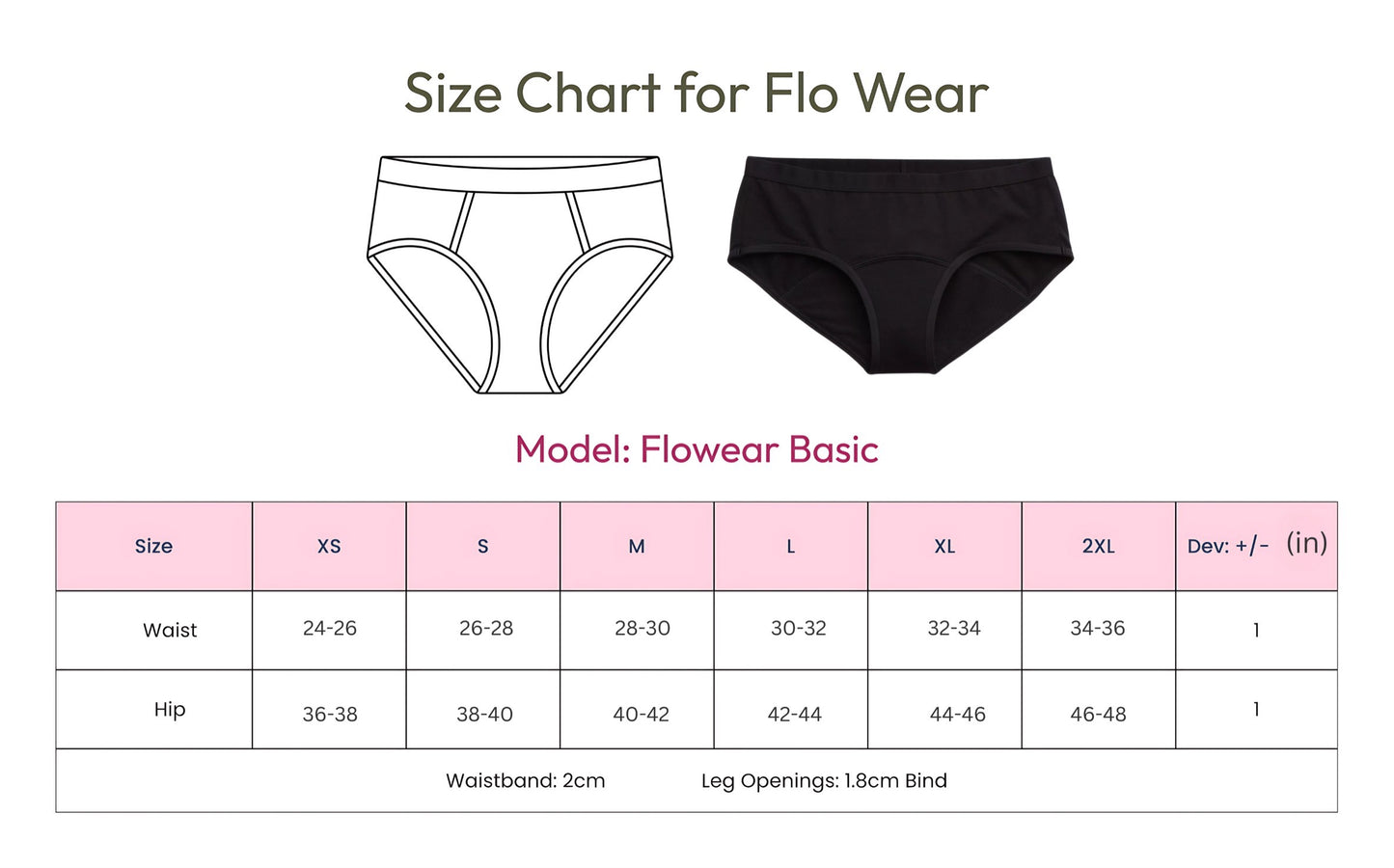 Flowear Basic Pack of 3